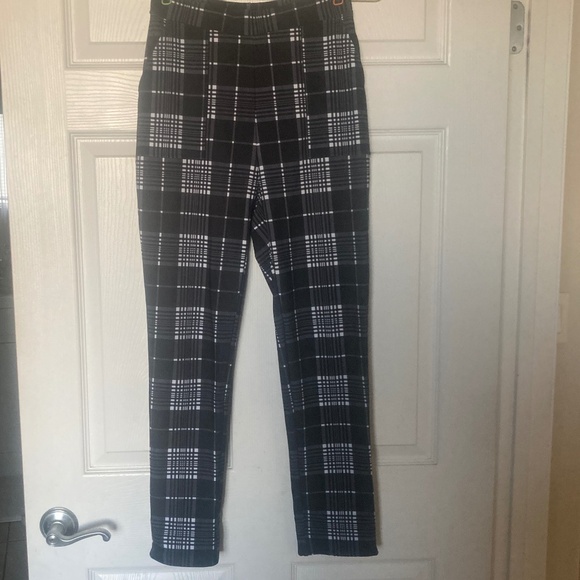 BlackMilk Clothing Tartan Mono Cuffed Pants | Toasties | LE  | Size Small - Picture 2 of 6